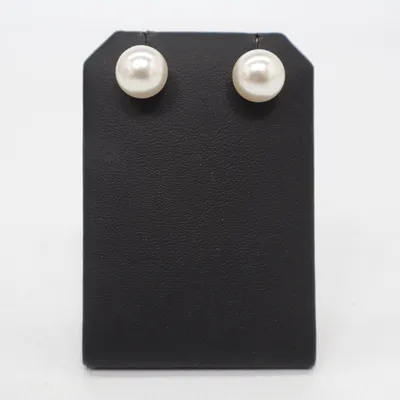 Earrings (White, Silver) from SASB Silver