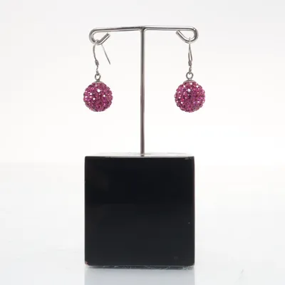 Oorbellen (Roze) Zilver