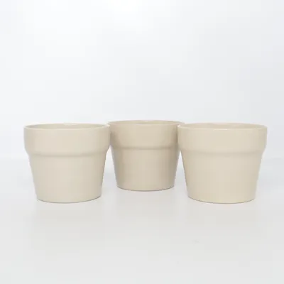 Blomsterkrukke (3 stk. Keramik krukker 🇩🇰) fra IKEA
