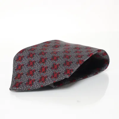 Tie (Gray, Red, Multicolored) from Ermenegildo Zegna Silk
