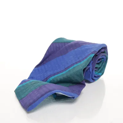 Stropdas (Blauw, Groen) van Yves Saint Laurent Zijde
