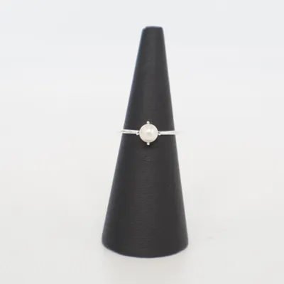 Ring (Silverfärgad, Vit) från SASB Silver