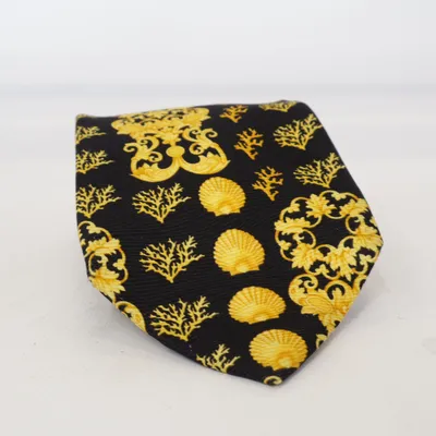 Tie (Black, Gold) from Gianni Versace Silk
