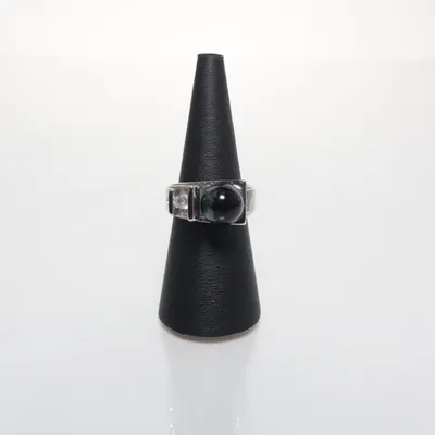 Ring (Black, Silver) Silver
