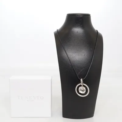 Necklace (Silver, Black) from Ti Sento Silver