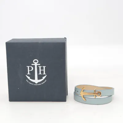 Bracelet (Blue) from Paul Hewitt Unknown metal, Leather