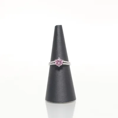 Ring (Sølv, Pink) Sølv