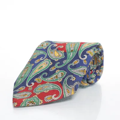 Tie (Blue, Multicolored) from Ermenegildo Zegna Silk