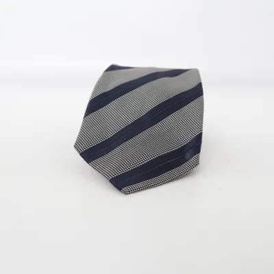 Krawatte (Grau, Blau) von Z Zegna Baumwolle, Seide