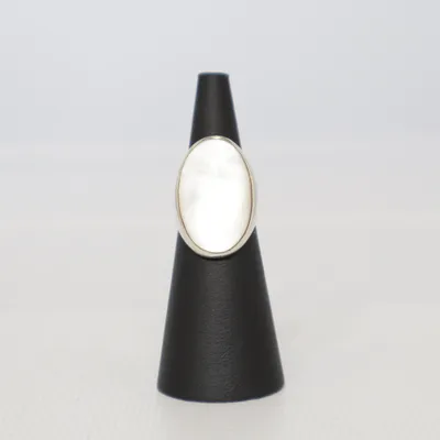 Ring (Silverfärgad, Vit) från GHA Sweden Silver