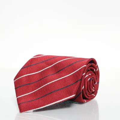 Tie (Red, Multicolored) from Ermenegildo Zegna Silk