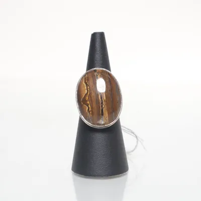 Ring (Zilver, Bruin) Zilver