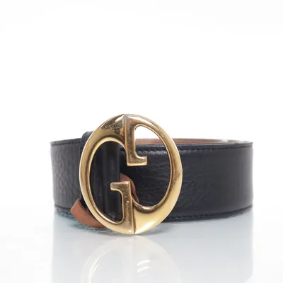 Riem (Cinto Gucci 1973 Couro Preto) van Gucci Leer