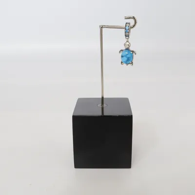 Berlock (Sköldpadda murano passar PANDORA kubic zirconia) Silver
