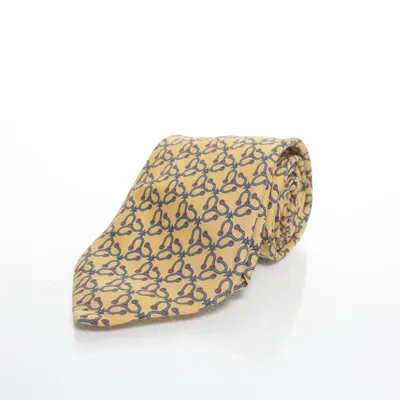 Stropdas (Geel, Meerkleurig) van Hermès Zijde