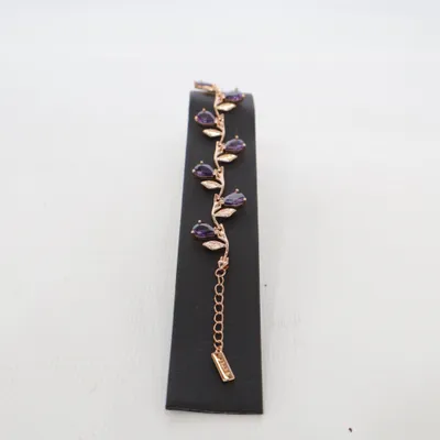 Bracelet (585 RG vergoldet mit natürlichem Zirkon neu) Gold plated