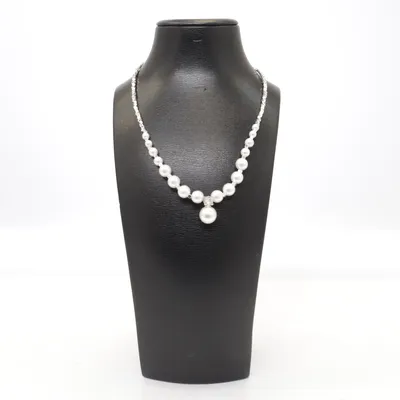 Collier (Argent, Blanc) Argent