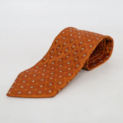 Slips (Orange, Flerfarvet) fra Ermenegildo Zegna Silke