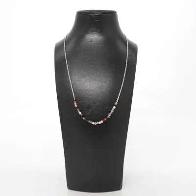 Collier (Argent, Multicolore) Argent