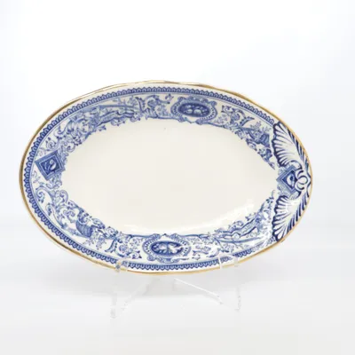 Petite assiette (Blanc, Bleu) de Mulberry