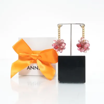 Örhängen (Rosa, Guldfärgad) från Annele Silver