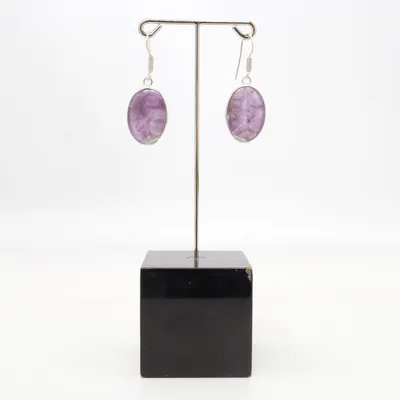 Örhängen (Lila) från Edelstein Silver