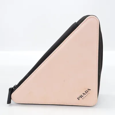Toilet bag (Pink, Black) from Prada Beauty Elastane, Recycled polyester