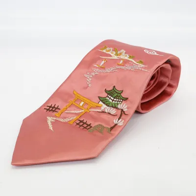Tie (Pink) from Yohji Yamamoto Pour Homme Viscose