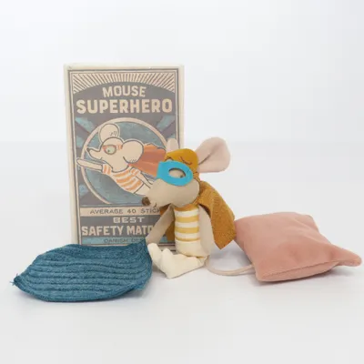 Gosedjur (Superhero Mouse In Box) från Maileg