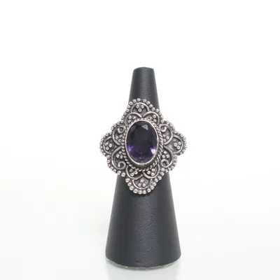 Ring (Silver, Purple) Silver
