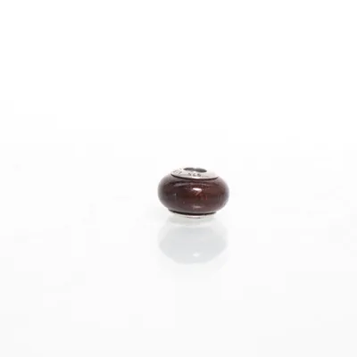 Charm (Brown, Silver) from Pandora Silver