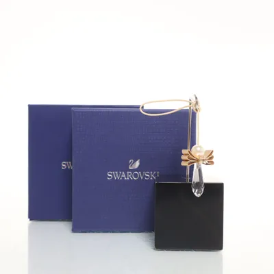 Keyring (Gold, Transparent) from Swarovski