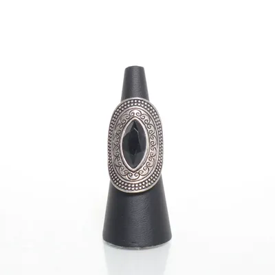 Ring (Silver, Black) Unknown metal