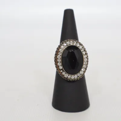 Ring (Zwart, Zilver) Onbekend materiaal