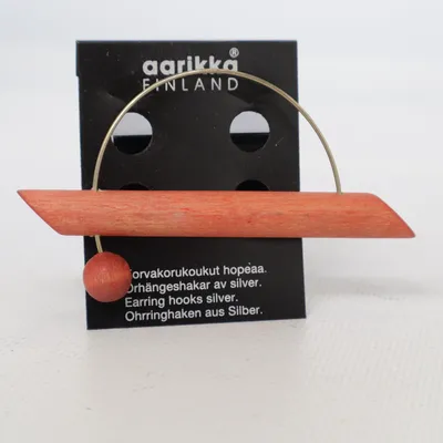 Brosch (Röd) från Aarikka Okänd metall