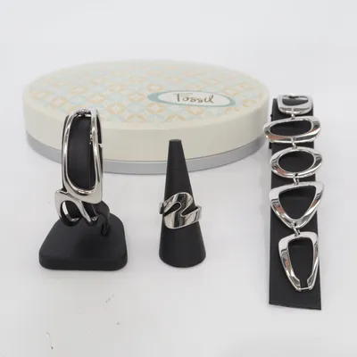 Jewelry set (Silver) from Fossil Stainless steel