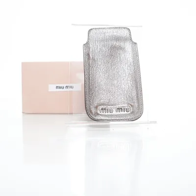 Telefoncover (Sølv) fra Miu Miu Læder