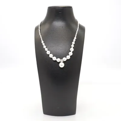 Collier (Argent, Blanc) Argent