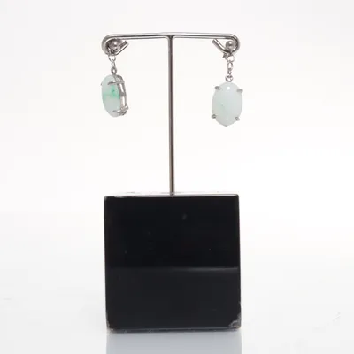 Earrings (Silver, Turquoise) Stainless steel
