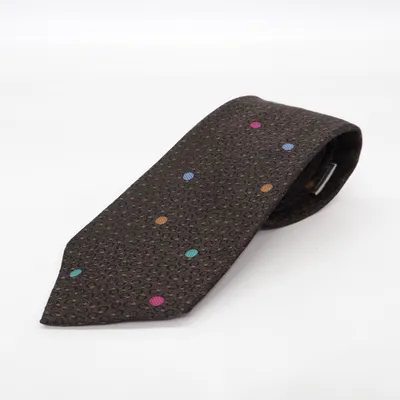 Cravate (Marron, Multicolore) de Gianni Versace Soie