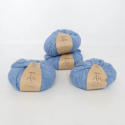 Yarn (Air) from Drops Alpaca wool, Polyamide