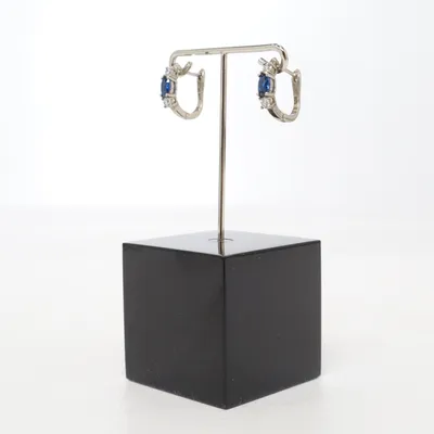 Örhängen (Blå, Silverfärgad) Silver