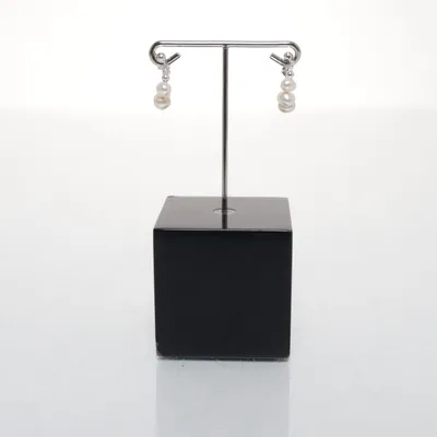 Örhängen (Vit, Silverfärgad) Silver