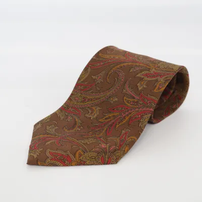 Tie (Brown, Multicolored) from Ermenegildo Zegna