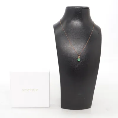 Halskette (Gold, Grün) von Syster P Silber