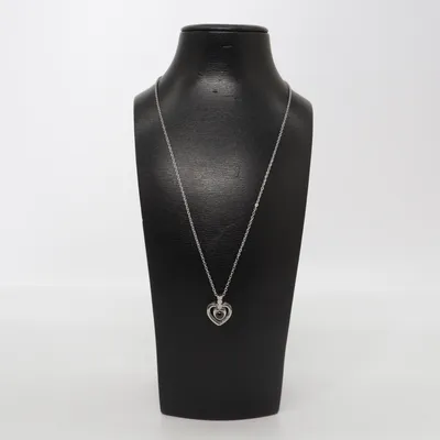 Necklace (Silver, Black) from Love Silver