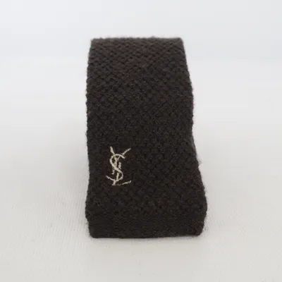 Krawatte (Braun) von Yves Saint Laurent Alpakawolle, Wolle