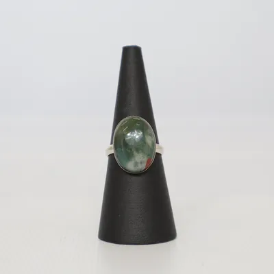 Ring (Grön, Röd) Silver