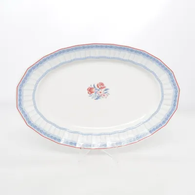 Serving platter (White, Blue, Red) from Christineholm Design Studio