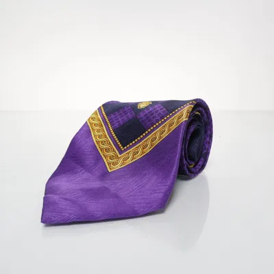 Slips (Lila, Blå, Guldfärgad) från Gianni Versace Silke